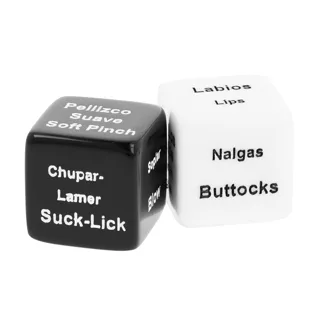 Dés pour Couples Es/en Black&silver jeu coquin