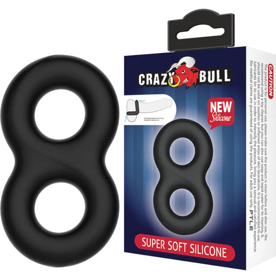 Bague en Silicone Double Infinity Crazy Bull