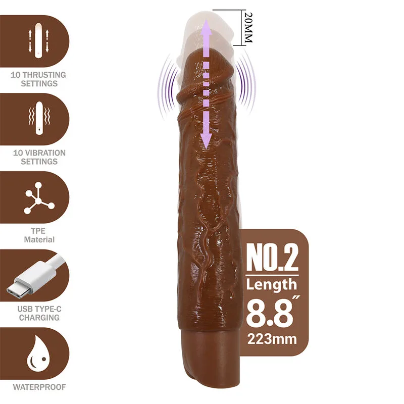 Kessler Gode Vibrant Réaliste avec 10 Modes de Vibration modèle 2
