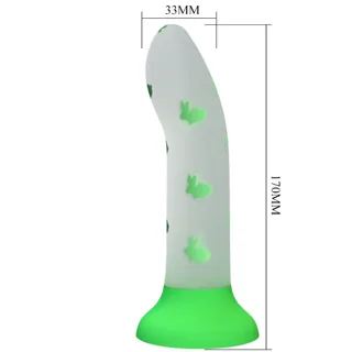 Gode Magique Nightfall sans Vibration Vert Lumineux Pretty Love