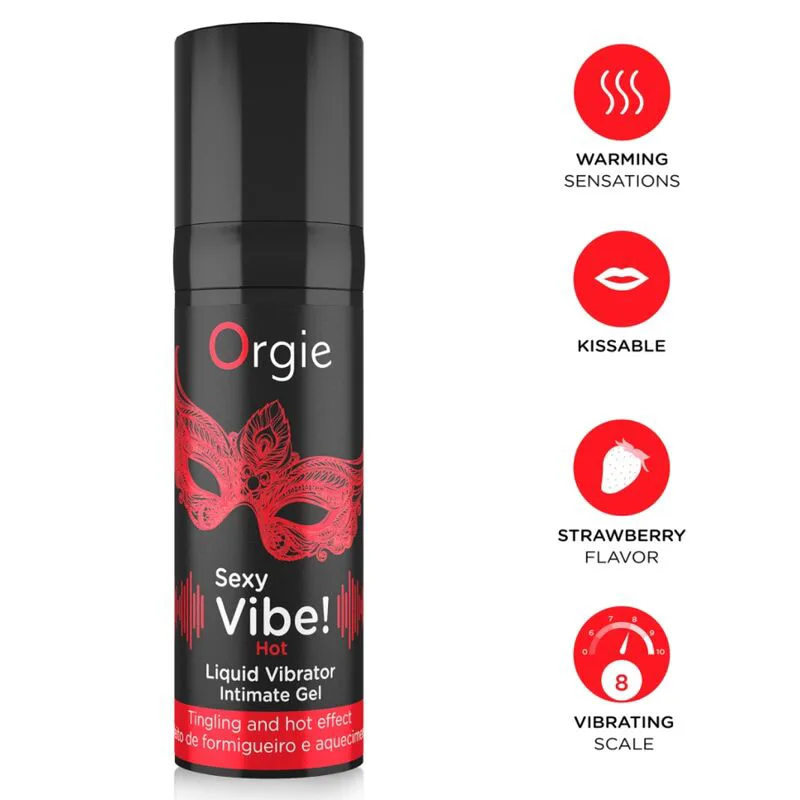 Ambiance Sexy! Vibromasseur Liquide Chauffant 15 ML Orgie aphrodisiaque femme