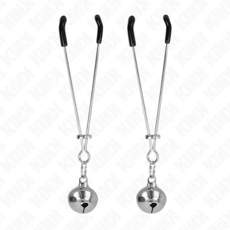 Pinces à Tétons Mince Cloche Argent 7 cm Kink