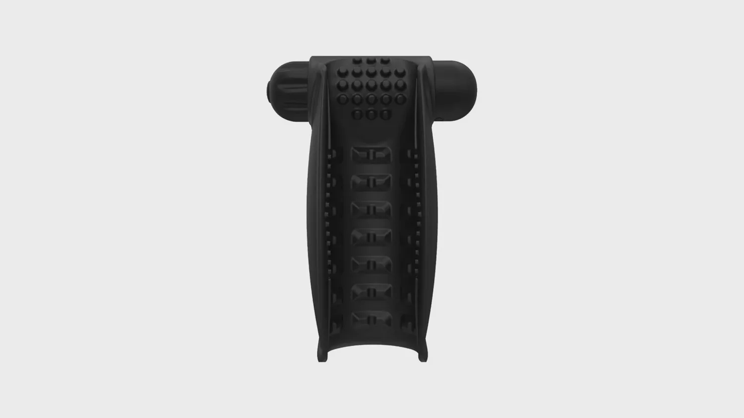 Masturbateur ouvert Bathmate en silicone, coque à ailettes et balle vibrante amovible
