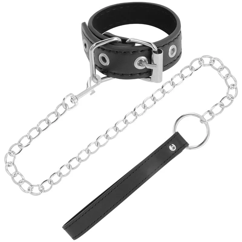 Anneau Pénis avec Sangle Darkness collier bdsm