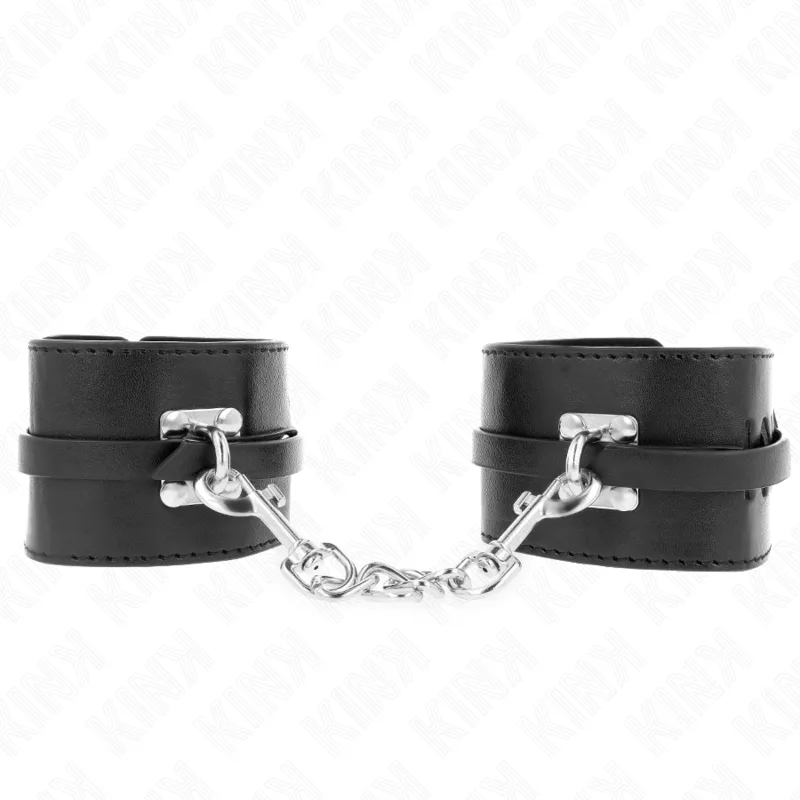 Menottes Verrouillables Deluxe Noir Ajustable Kink