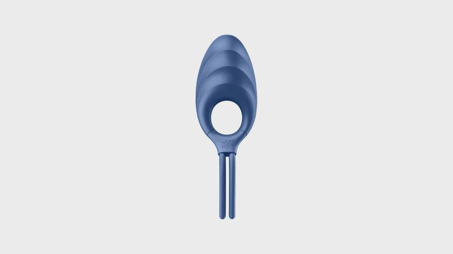 Anneau vibrant réglable Satisfyer Swordsman en silicone, avec sa lanière à curseur et sa texture nervurée