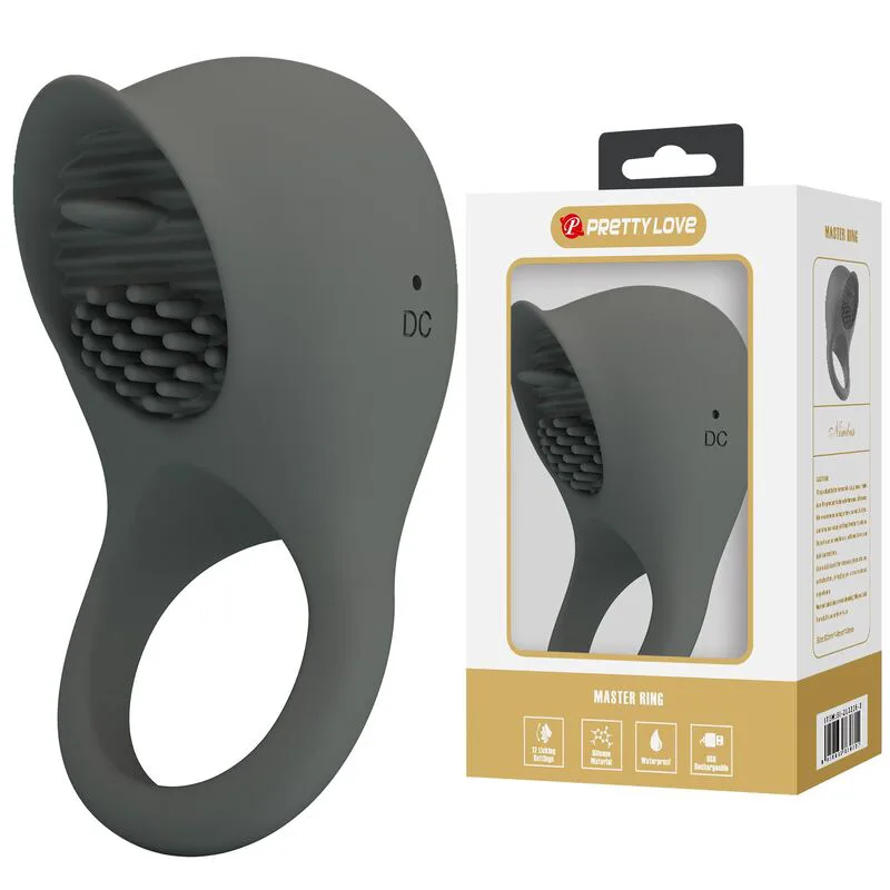 Anneau Vibrant Rechargeable avec Stimulation Orale Pretty Love