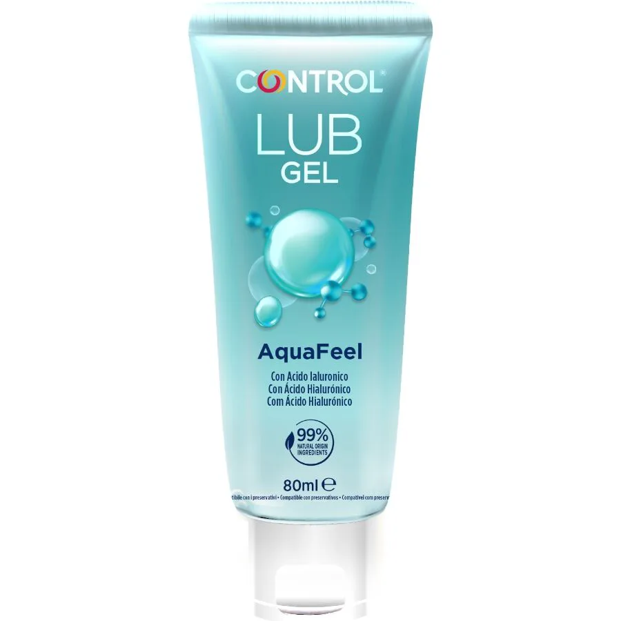Aquafeel Lubrifiant à l'Acide Hyaluronique 80 ml Control