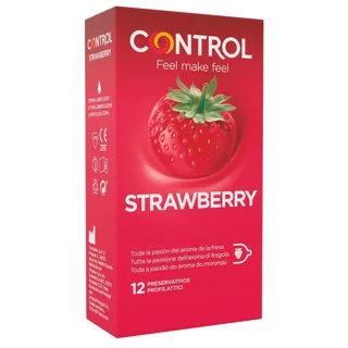 Préservatif Adaptation Fraise 12 Unités Control