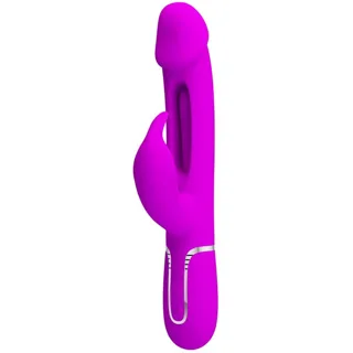 Vibromasseur Dejon Rabbit 3 en 1 Multifonction Fucsia Pretty Love