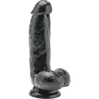Gode 12 cm avec Boules Noires Get Real