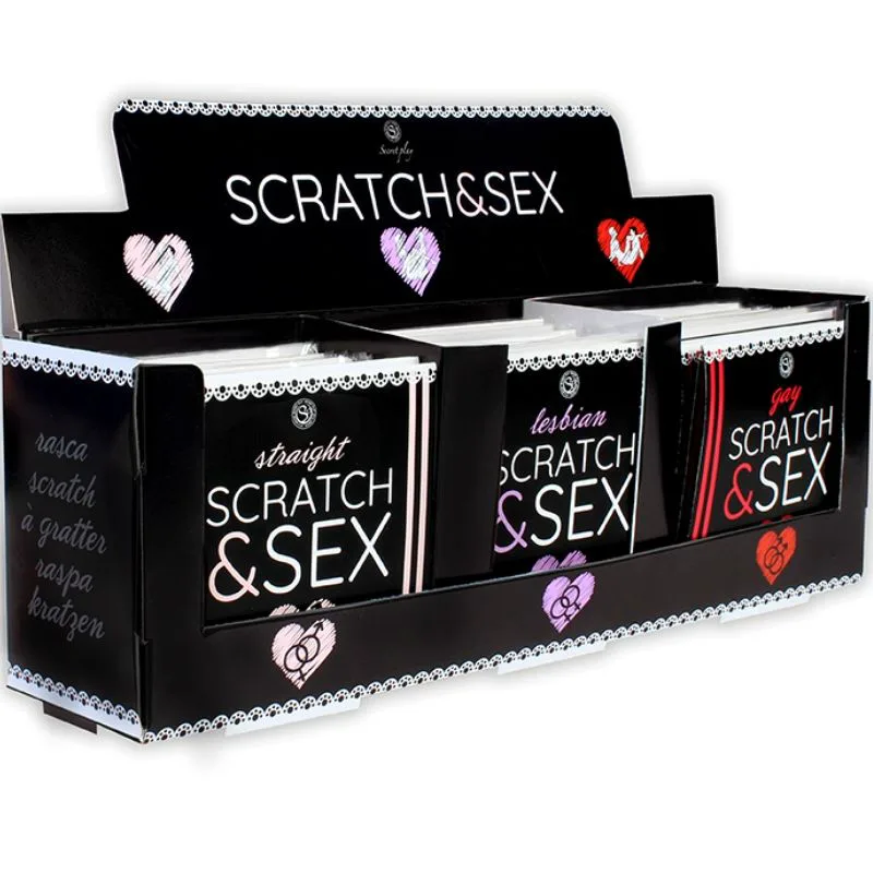 Affichage + Postures Scratch & Sex (es/en/fr/pt/de) Secretplay jeu coquin