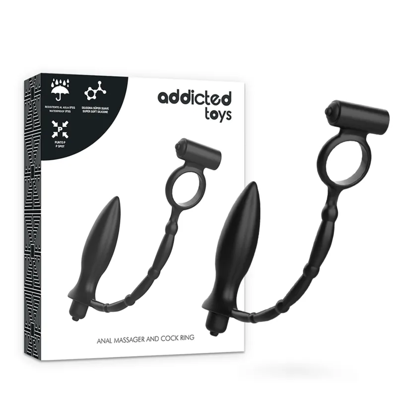 Plug Anal avec Anneau Vibrant Addicted