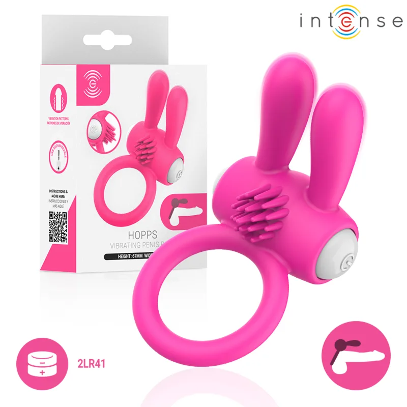 Anneau pénien Vibrant Hopps avec Stimulation Clitoriale Intense modèle 2