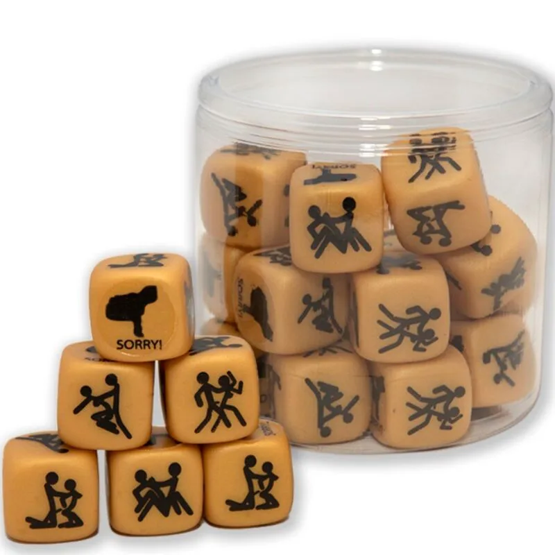 Positions des dés D'amour Dorés Diablo Picante jeu coquin