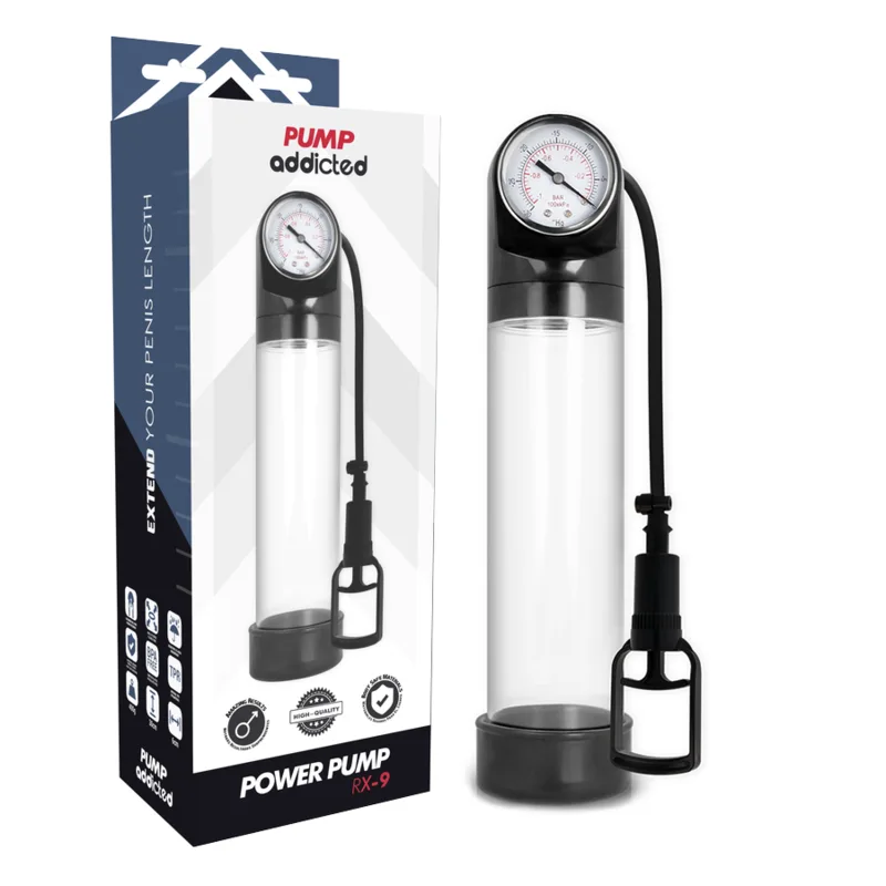 Pompe d'Érection Transparente Rx9 Pump Addicted