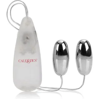 Stimulateur clitoridien Balles Vibrantes Duo Argent Calexotics