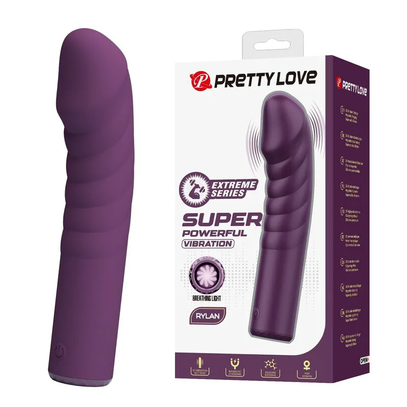 Vibromasseur Rechargeable Ryland 10 Fonctions Violet Pretty Love