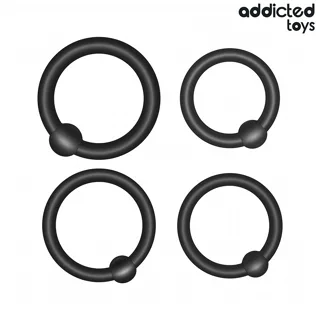 Lot d'Anneaux en Silicone à Pression Addicted