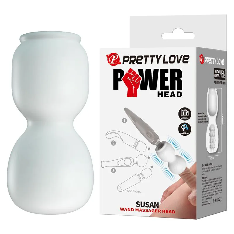 Stimulateur clitoridien Susan Power Head Wand Masseur Ø 6,5 cm Pretty Love