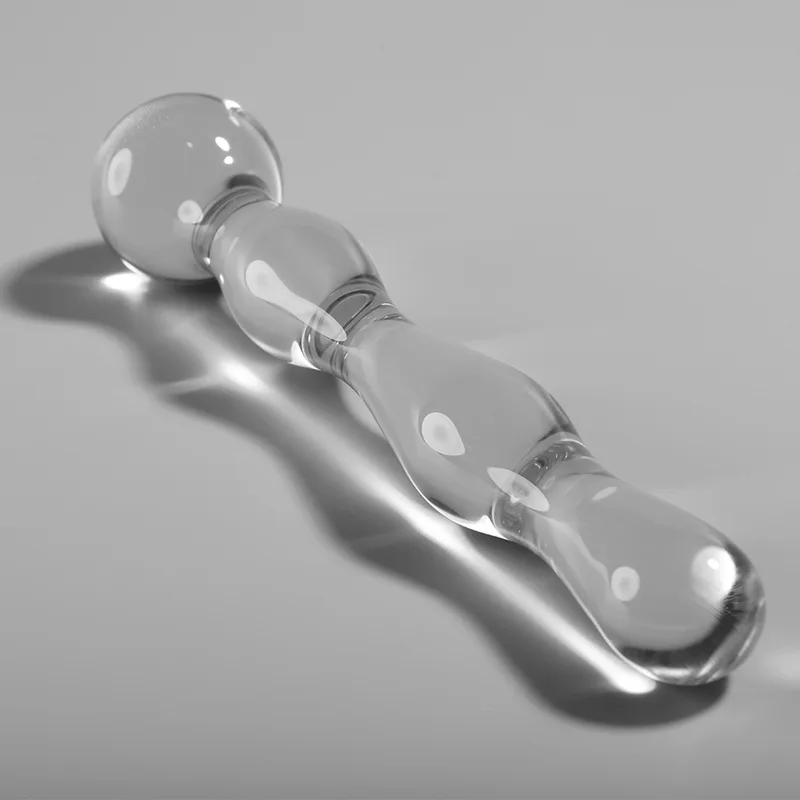 Modèle 13 Gode en Verre Borosilicate Clair 18 cm x 3.5