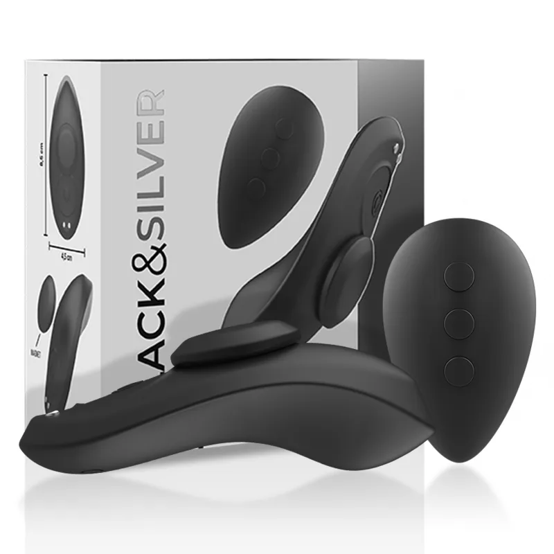 Oeuf vibrant Culotte Vibrante Rechargeable en Silicone Preston Noire
