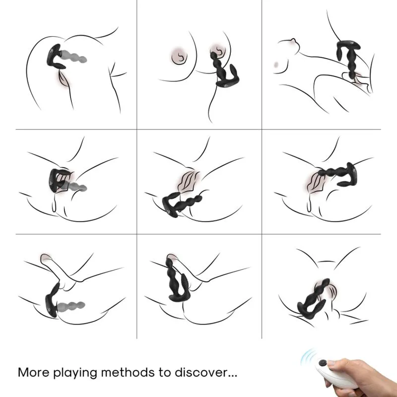 Manfun Vibromasseur & Stimulateur Plug Anal Télécommande Armony