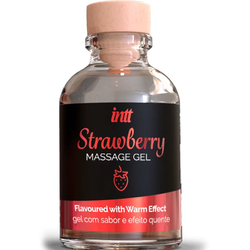 Gel de Massage Effet Chaud Saveur Fraise Intt Massage & Oral Sex