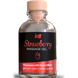 Gel de Massage Effet Chaud Saveur Fraise Intt Massage & Oral Sex