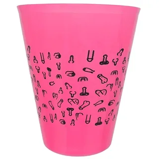Tasse Fuchsia 500 ML avec Pénis Noirs Diablo Picante fuchsia jeu coquin