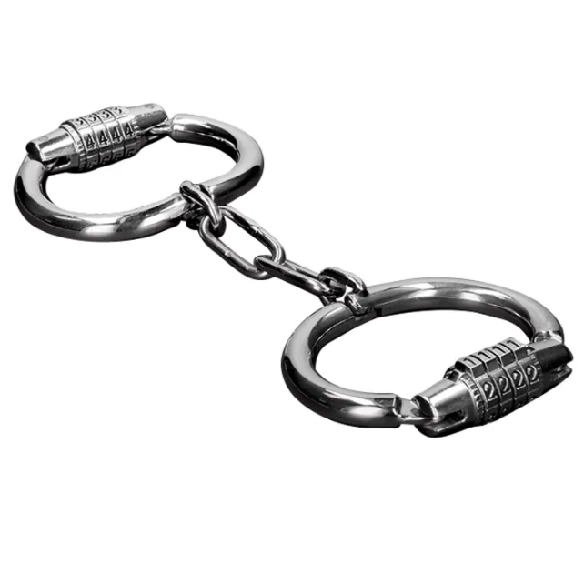 Menottes Dures en Métal avec Serrure Combinaison Metal Hard menottes