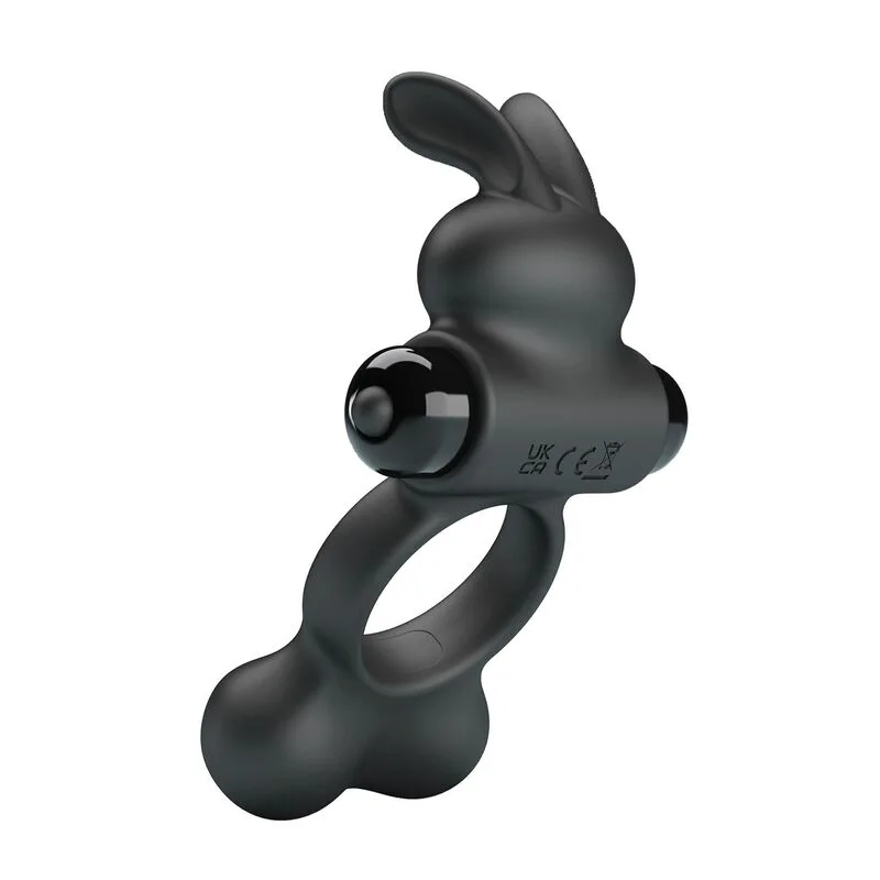 Anneau Vibrant pour Pénis avec Stimulateur Lapin, 10 Pretty Love