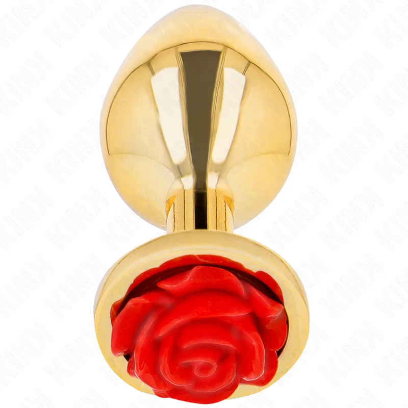 Plug Anal Or Rose Rouge Taille S Kink