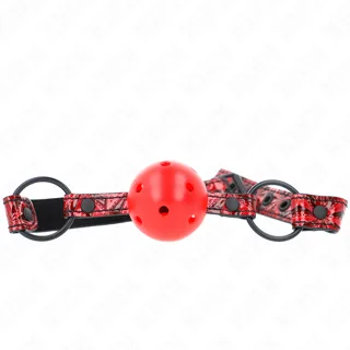Boule Motif Diamant 4,5 CM Bâillon Modèle 1 64,5 CM Kink bâillon