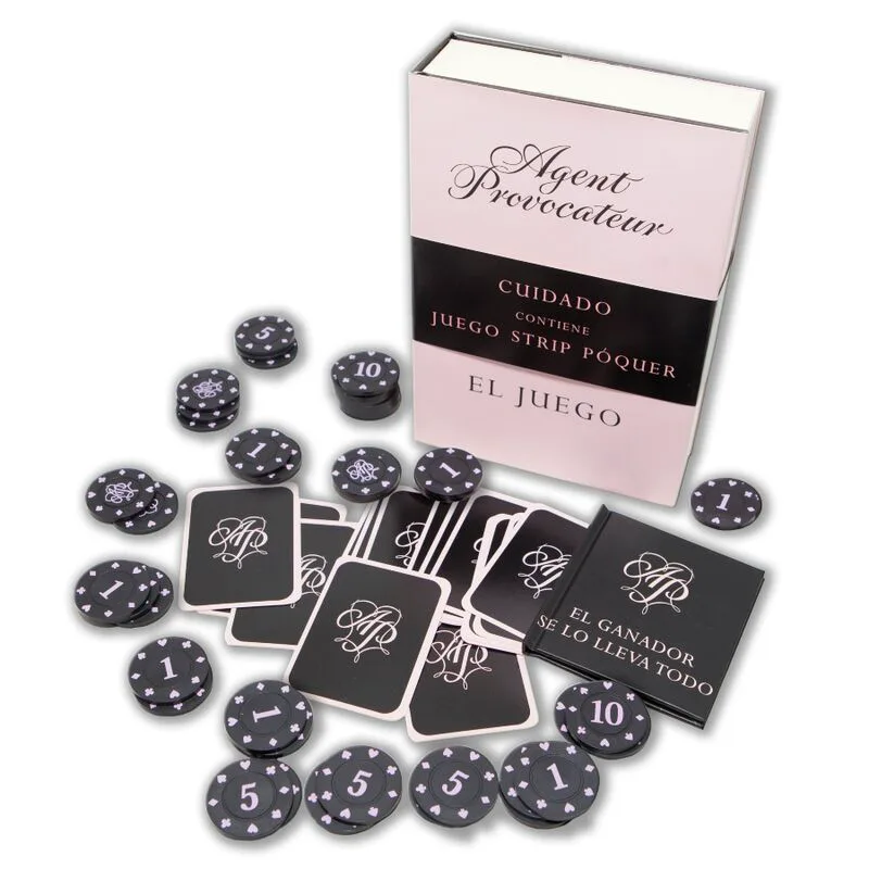 Jeu de Jetons et Cartes de Poker Rayures Diablo Picante jeu coquin