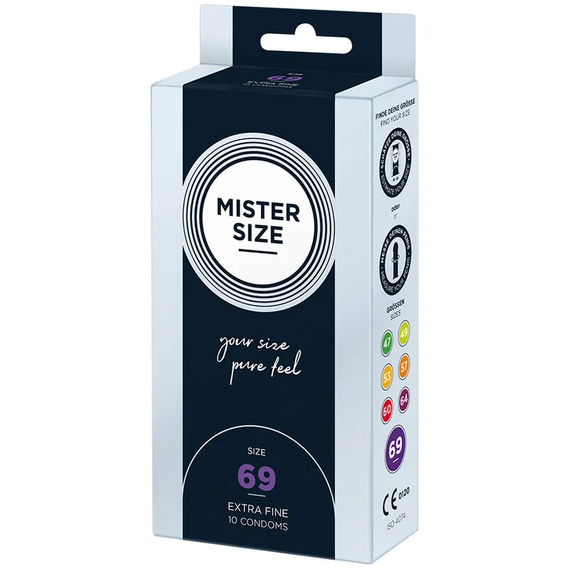 Préservatifs Taille XXXL 69 mm (10 Unités) Mister Size