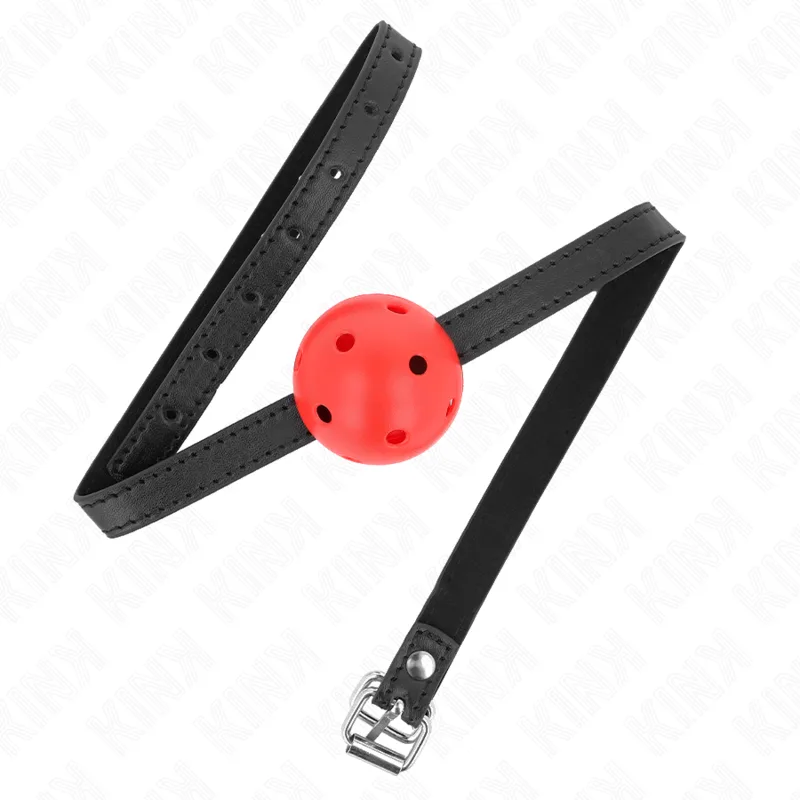 Bâillon à Boule Simplicité Rouge Respirant 4,5 CM 62 X Kink rouge bâillon