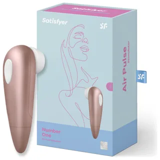 Boîte du Satisfyer 1 Next Generation avec le stimulateur rose doré à côté