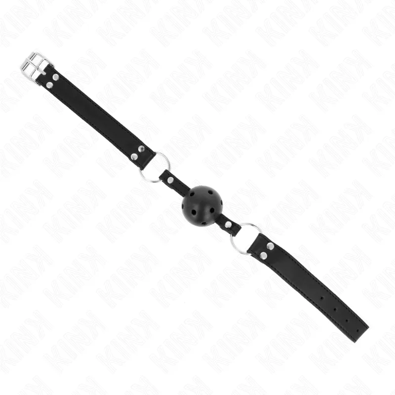 Bâton Respirant 4 CM avec Double Rivet Modèle 1 Noir 62,5 Kink noir bâillon