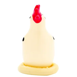 Préservatifs Fantaisie Peints à la Main Coq Cocky Condomerie