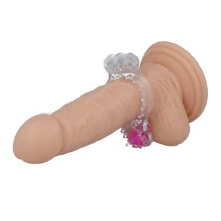 Cockring Bague Lilas Double Plaisir Casual Love - Transparent