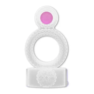 Bague Lilas Double Plaisir Casual Love - vue de dos - Transparent