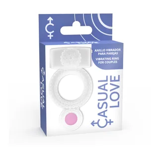 Bague Lilas Double Plaisir Casual Love - détail de la texture - Transparent