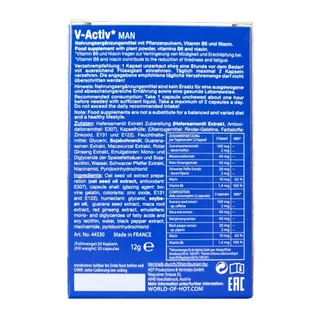 Aphrodisiaque V-activ Gélules Homme Unités Hot vue 2