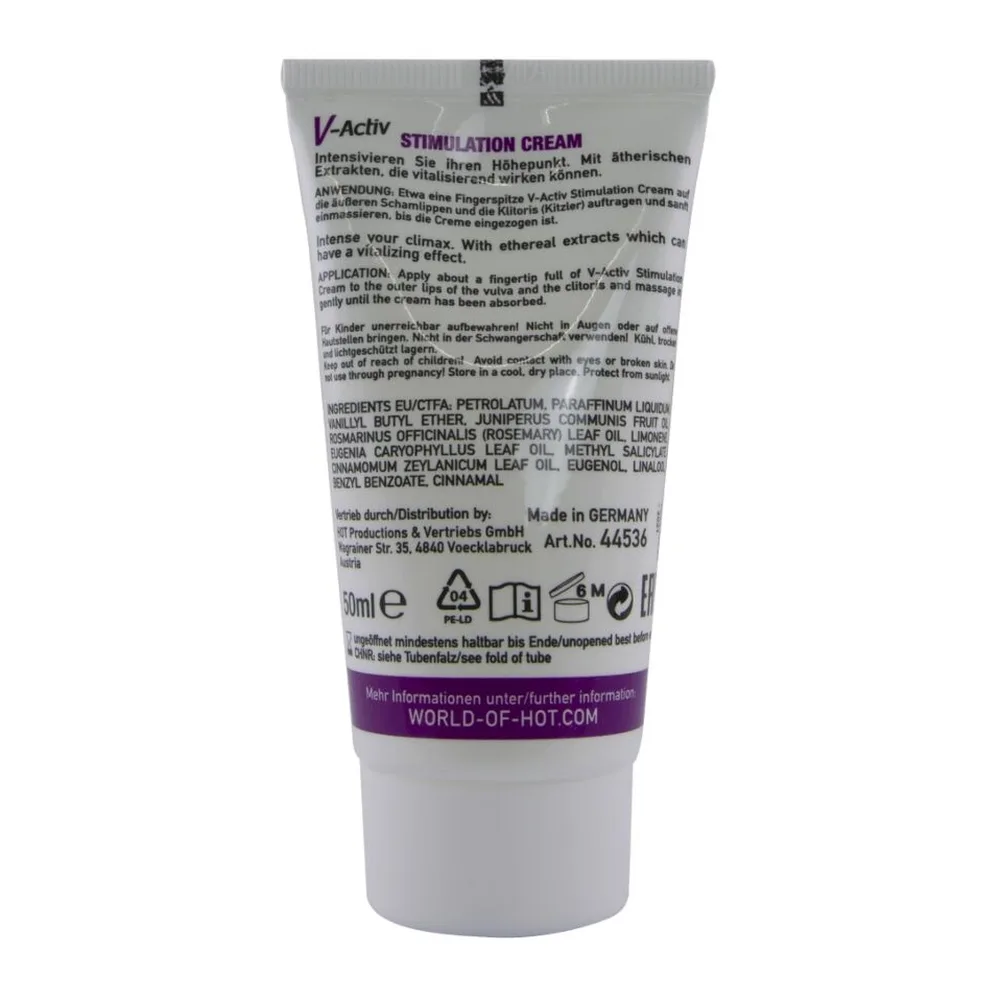 Aphrodisiaque Crème Stimulante V-activ Hot