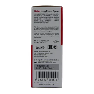 Aphrodisiaque Rhino Long Power Spray Hot vue 3