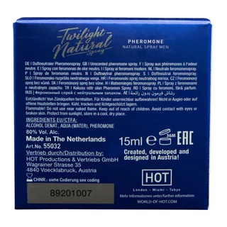Twilight Pheromone Naturelle Hot - vue de dos