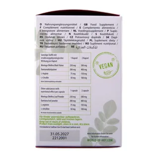 Aphrodisiaque Moringa Gélules Hot vue 2