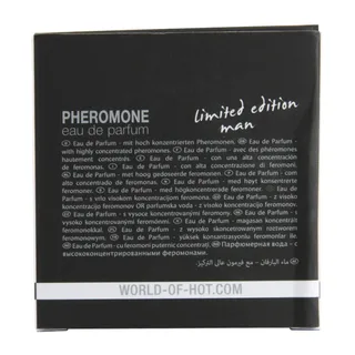 Parfum aux Phéromones Dubai Homme Hot - avec son échelle de taille