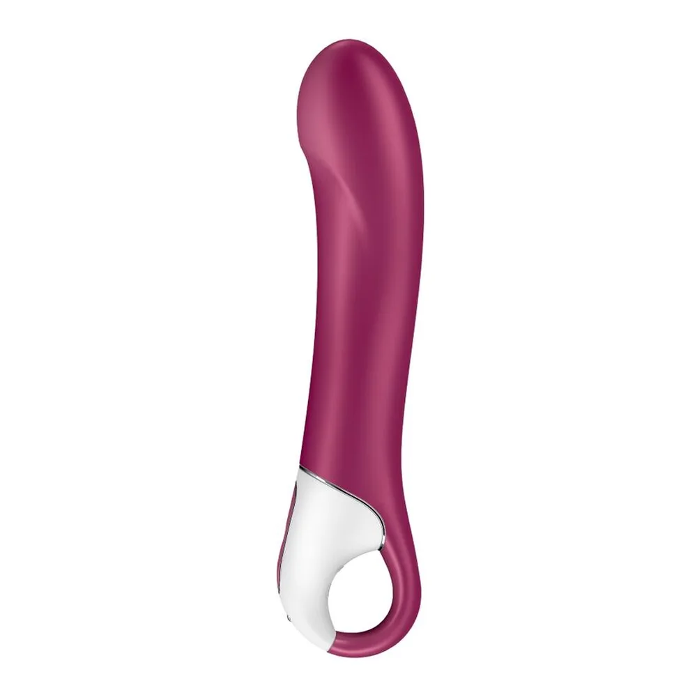 Vibromasseur point G silicone rose, tête courbée, rechargeable, autre vue 3